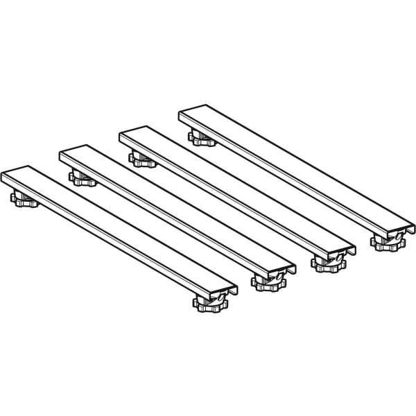 Geberit Set Füße und 4 Traversen 625mm H:6-12cm, für Duschwanne aus Steinharz