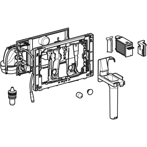 Geberit Duofresh Modul mit manueller Ausl. für Sigma UP-SPK 12 cm, glanzverchromt