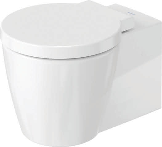 DU Wand-WC Starck 1 575 mm Tiefspüler, Durafix, weiß WonderGliss
