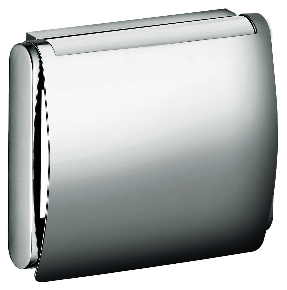 KEUCO Toilettenpapierhalter Plan 14960, mit Deckel, silber-eloxiert