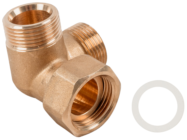 Wolf Winkel 3/4" Flx3/4"AGx3/4"AG für Systemtrennung