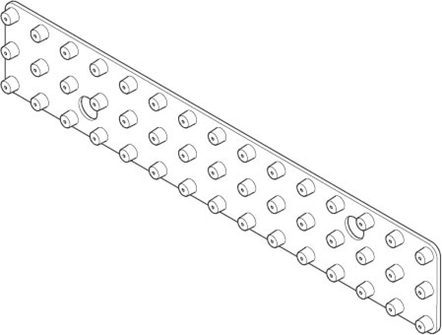 DO WaterBar Einsatz Strahlmatte ERSATZTEILE 091201076 219 x 39 x 6 mm