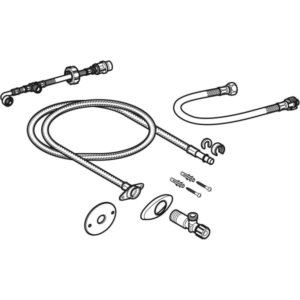 Geberit Wasseranschlussset für UP-SPK 12/15cm für Geberit AquaClean