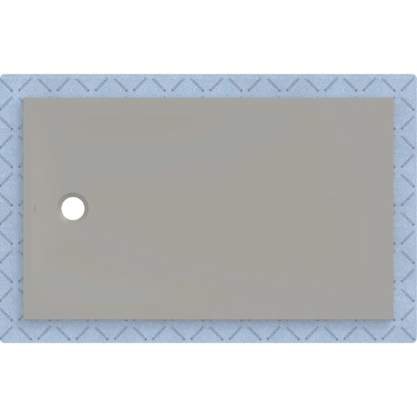 Geberit CleanFloor30 Duschfläche 150 x 90 cm integriert, mit Dichtvlies, grau matt