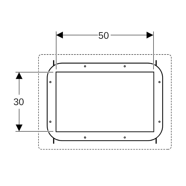 Geberit GIS Nischenablagebox befliesbar