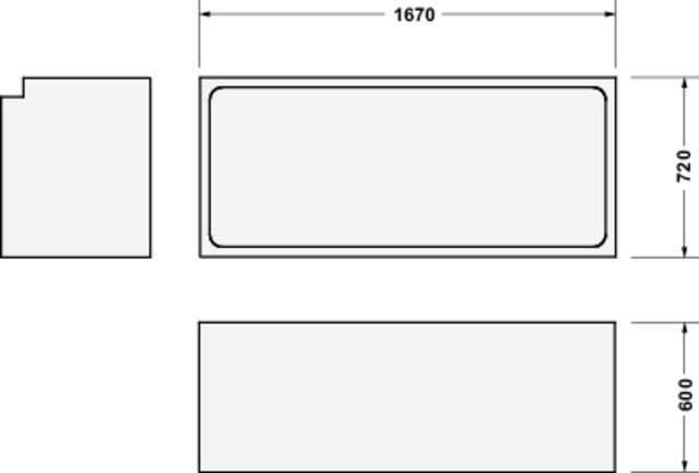 Duravit Wannenträger für 700479 D-Neo Badewanne 1700x750mm