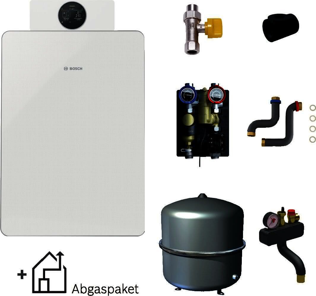 BOSCH Gas-BW-Standardpaket BOPA GCF807 GC8800iF-15, HS25/6 MSL, Abgas C93x