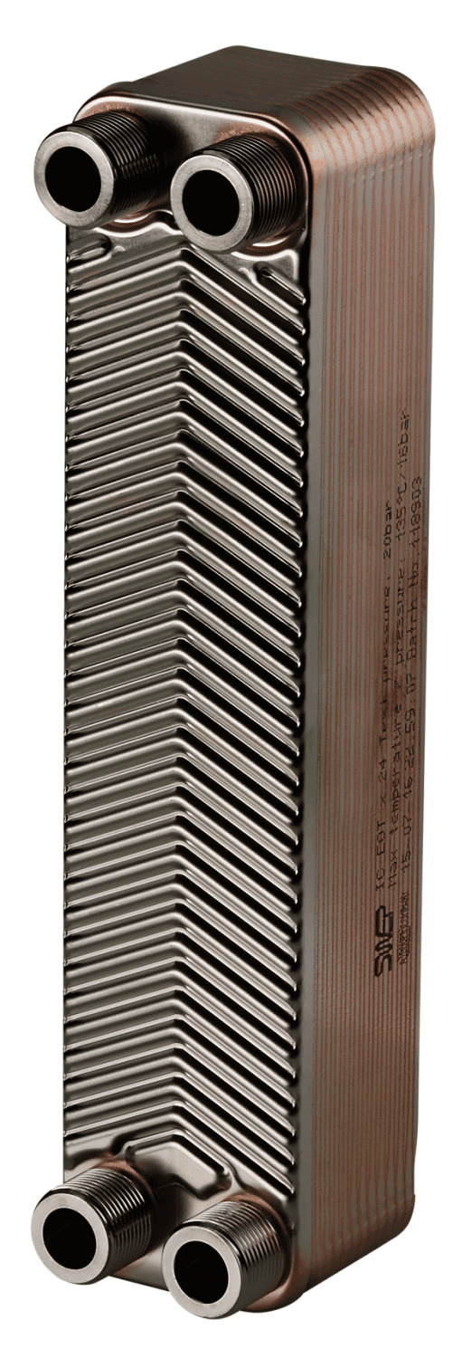 OVENTROP-Wärmeübertrager für Regudis W-HTU/W-HTF, LB 3, kupfer