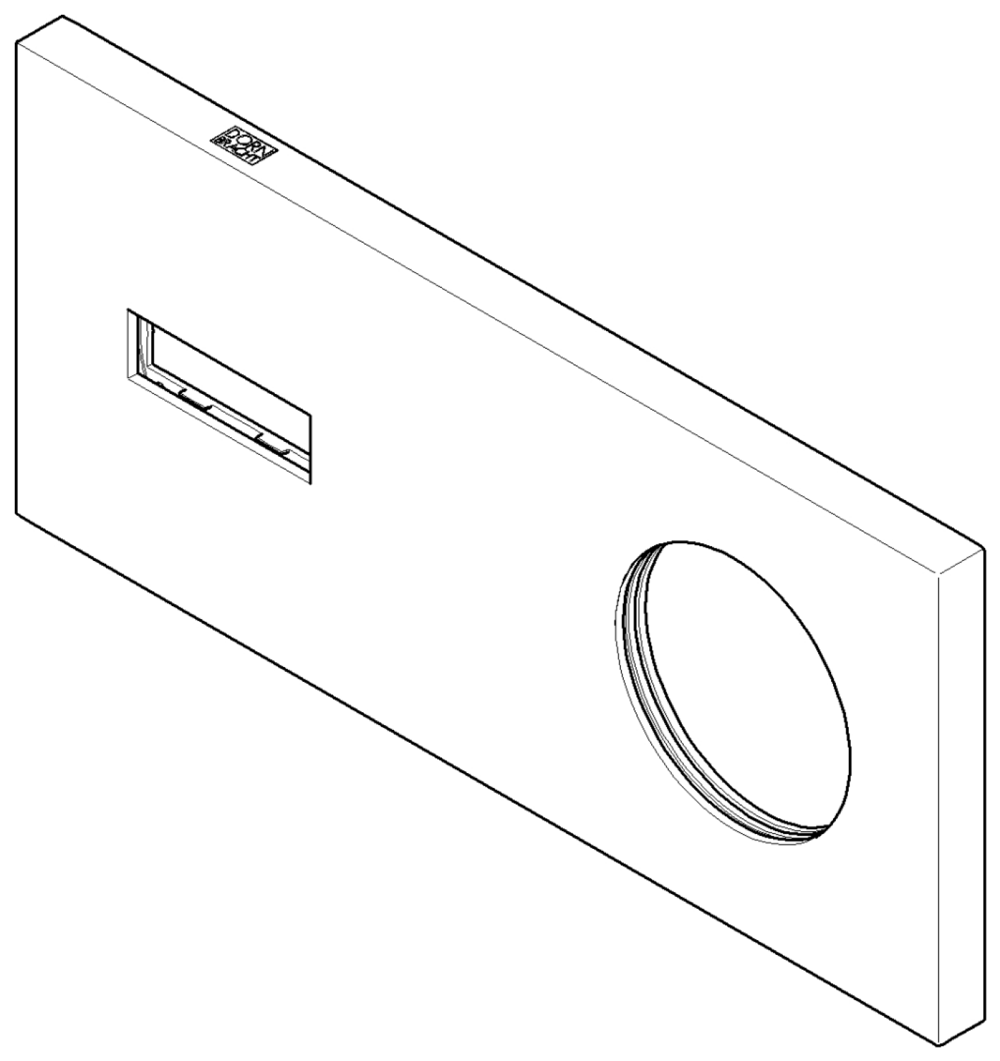 DO Abdeckung ERSATZTEILE 90110118600 80 x 180 x 9 mm Platin