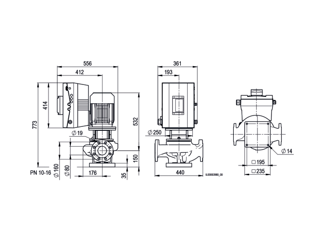 BIRAL Inline-Pumpe VivarA M 80-40 440