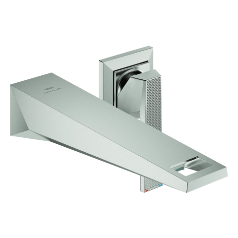 GROHE 2L-WT-Wandbat. All. Bril. PC 29517 FMS Griff Rändelstruktur supersteel