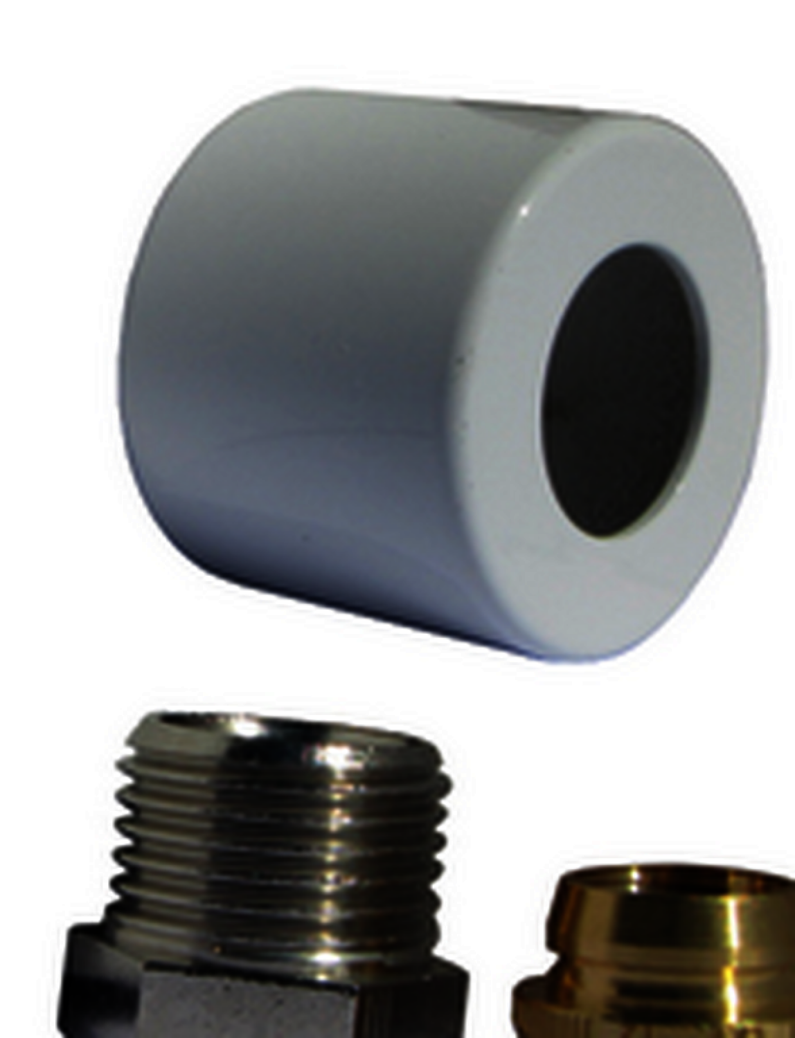 OVENTROP-Klemmringverschraubungs-Set für "Baureihe E", 1/2"x15mm, weiß