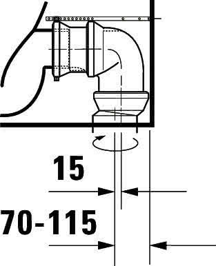 DU Stand-WC Kombi Duravit No.1,Weiß, 650mm,riml,TS,Abg.waagr.,var.Zul.,