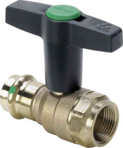Viega Kugelhahn mit SC Easytop 2275.4 in Rp1/2x15mm Siliziumbronze