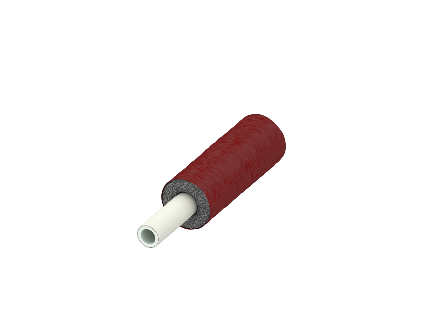 TECEflex Verbundrohr PE-Xc/Al/PE-RT, rot vorgedämmt, Dim 25 RS 9 mm