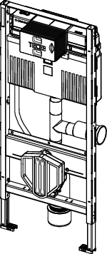 TECEprofil WC-Modul mit Uni-Spülkasten, m. Ansch. f. Geruchsabs., Bauh. 1120mm