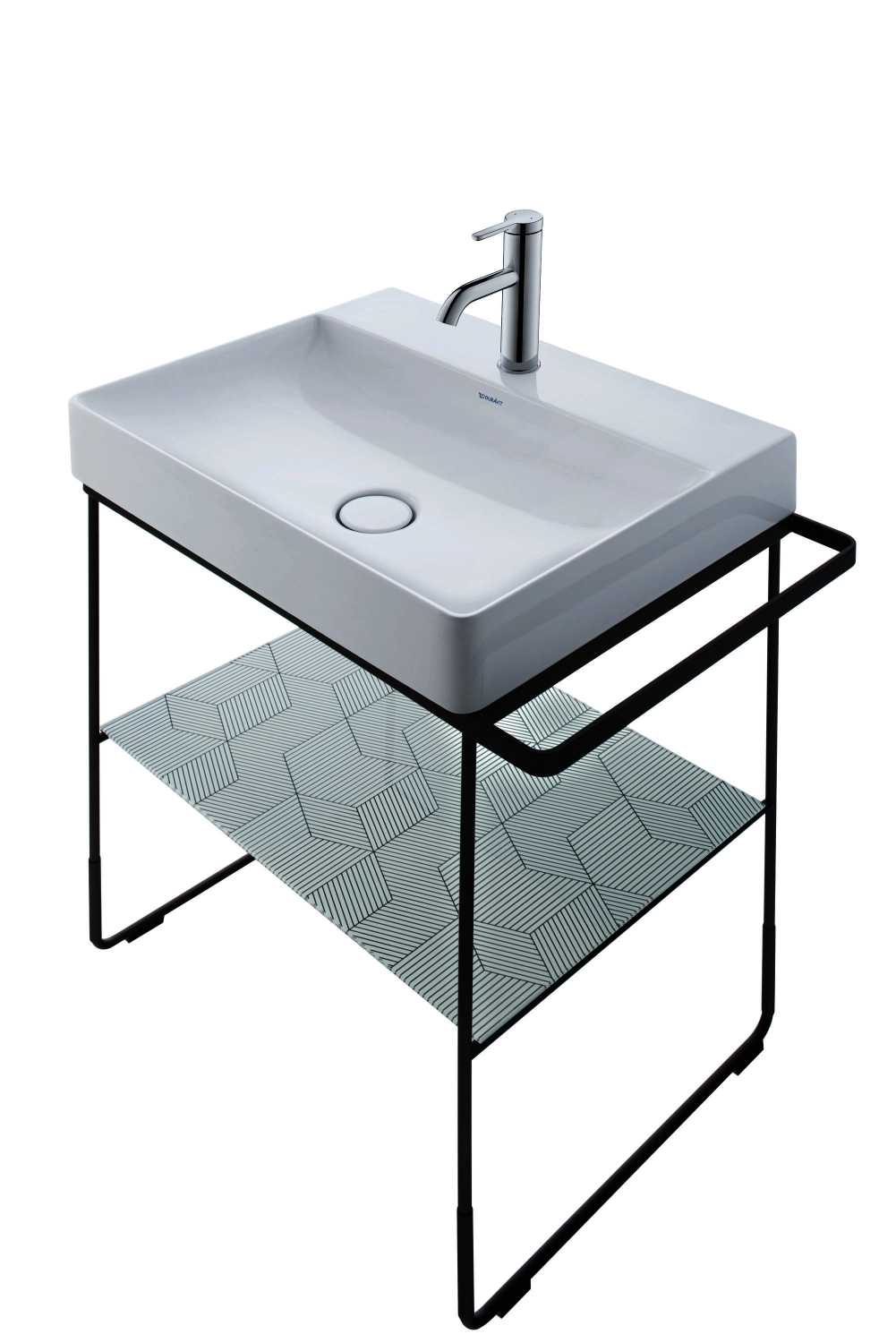 DU Glaseinleger in Metallkonsolen DuraSquare 003115+16 Cubic line