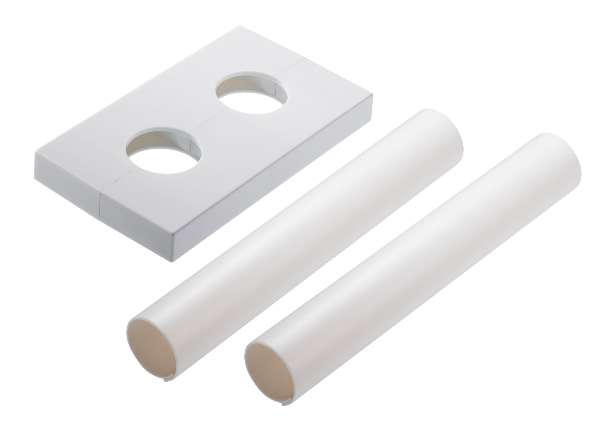 Danfoss rechteckige Bodenrosette für VHX , 50 mm Anschluss, RAL 9016