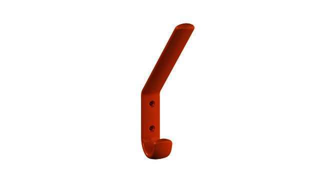 HEWI Garderobenhaken Ser 477, H:165mm, mit Distanzstück orange