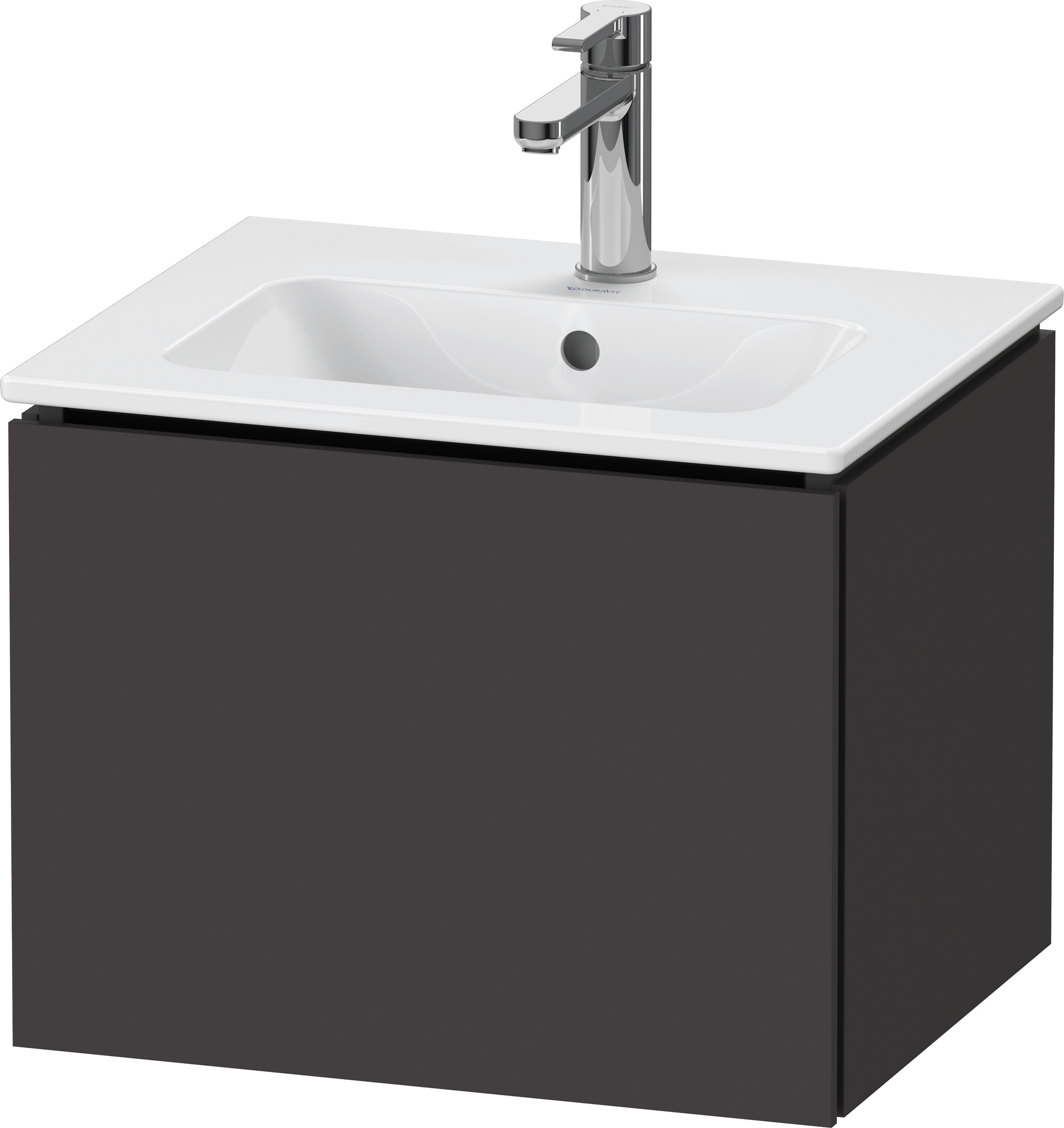 Duravit WTU L-Cube wandhängend, 1 Auszug 400x520x421mm, Graphit Supermatt
