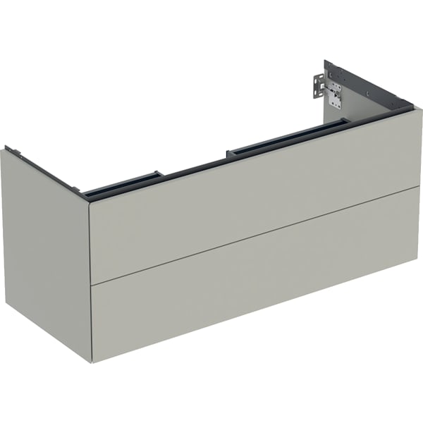 Geberit ONE Unterschrank für WT/-Platte 2 Schubl., 118,4x50,4x47cm, greige matt