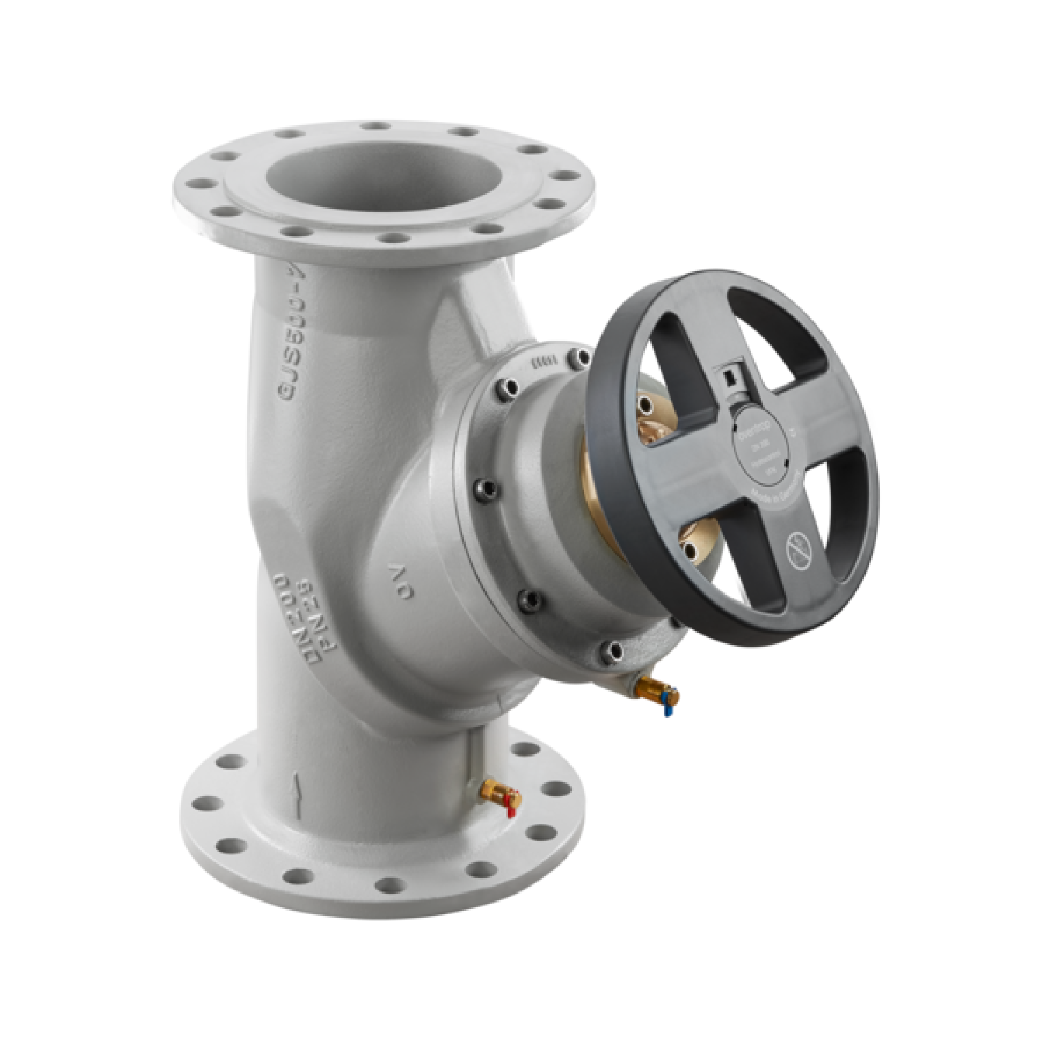 OVENTROP-Strangreg.Vent.Hydrocontrol VFN DN300, PN25,Flansch/DIN,2 Meßvent.,GGG50