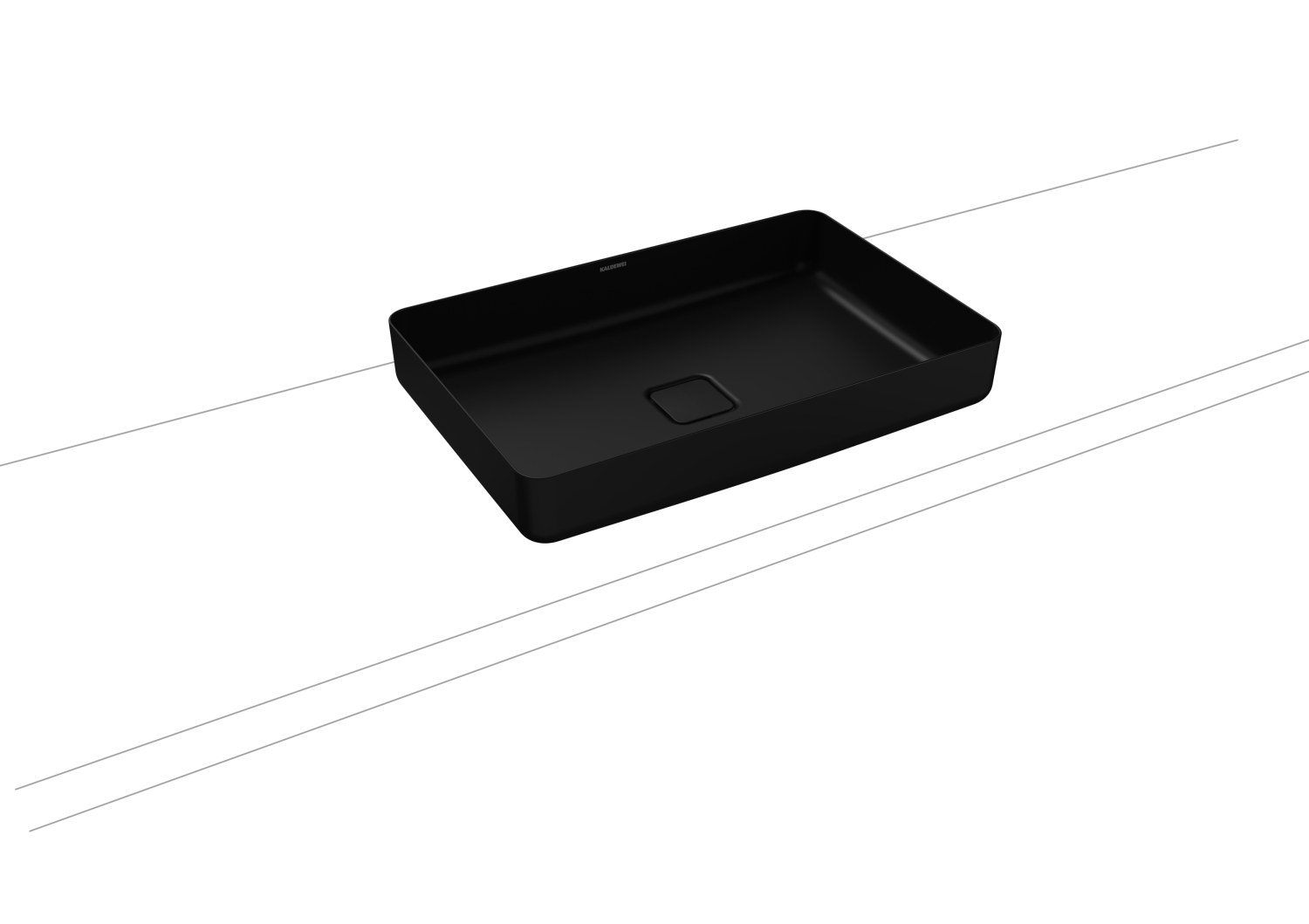 KA WB MIENA WASCHTISCH-SCHALE Mod.3185, 580x380mm,cool grey 90,Perl-Effekt,oÜL