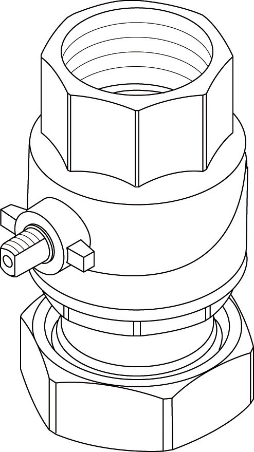 BOSCH Ersatzteil TTNR: 87185320590 Kugelhahn DN40 Pumpe