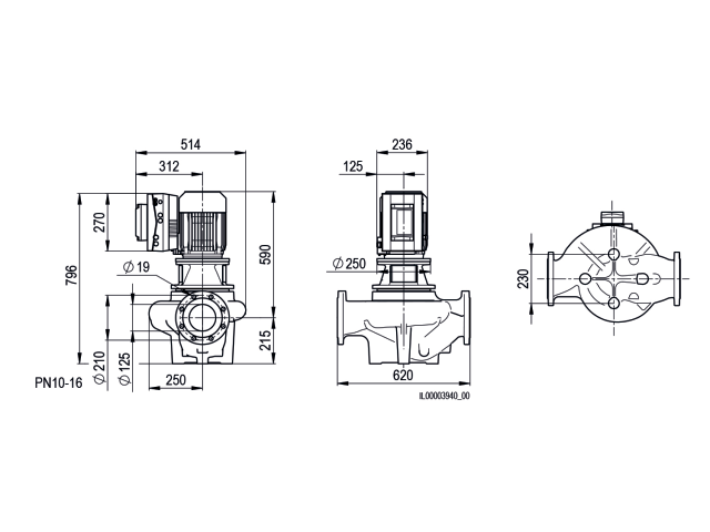 BIRAL Inline-Pumpe VivarA M 125-11 620