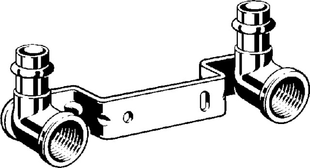 Viega Montageeinheit mit SC Sanpress 2222.6EX in 12mm x Rp3/8 x 120mm Sibr