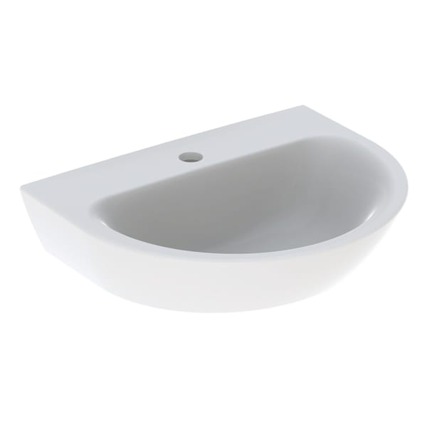 Geberit Renova Handwaschbecken, 50x40cm m. Hl., o. Ül., weiß, KeraTect