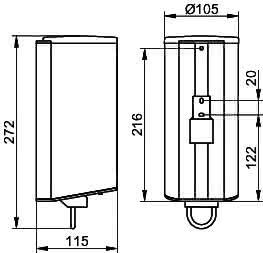 KEUCO Lotionspender Plan 14954, Pumpe/Kunststoff-Behälter, sil-elox
