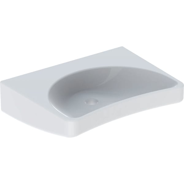Geberit Paracelsus Waschtisch barrierefrei 64x49cm, o. Hl., o. Ül., weiß, KeraTect