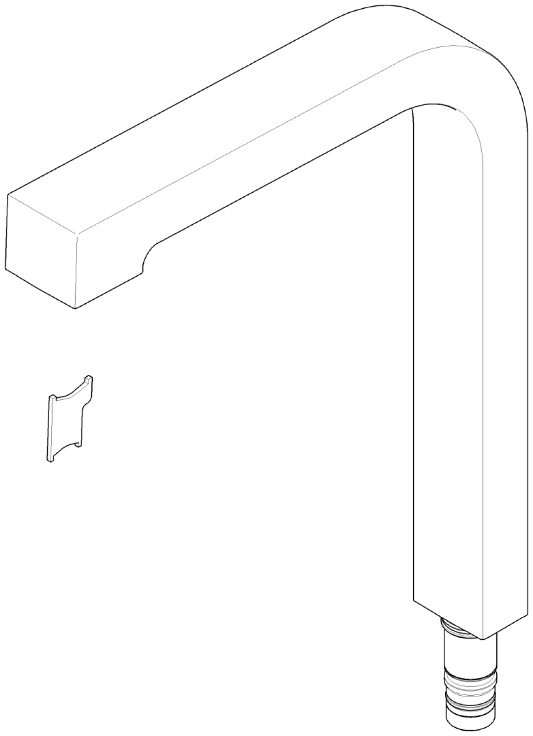 DO Auslauf ERSATZTEILE 90110609802 235 x 330 mm Chrom