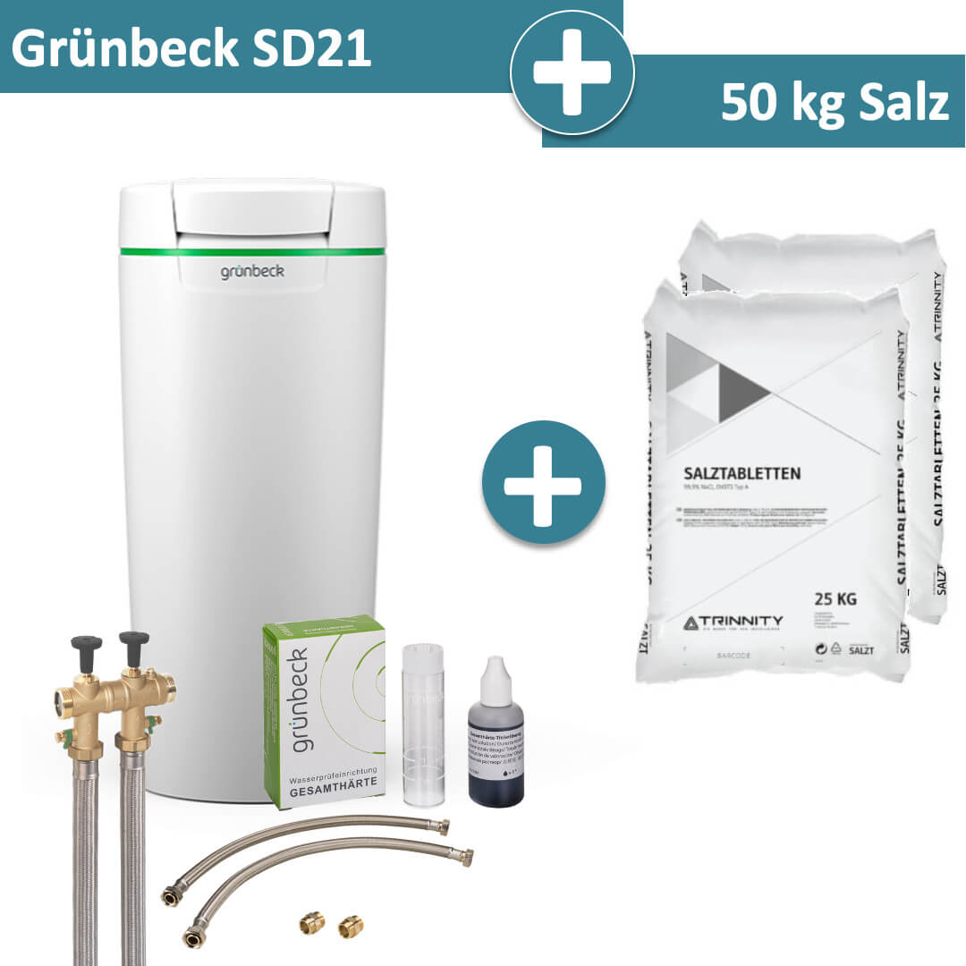 Grünbeck Enthärtungsanlage softliQ:SD21 mit 50 kg Salz