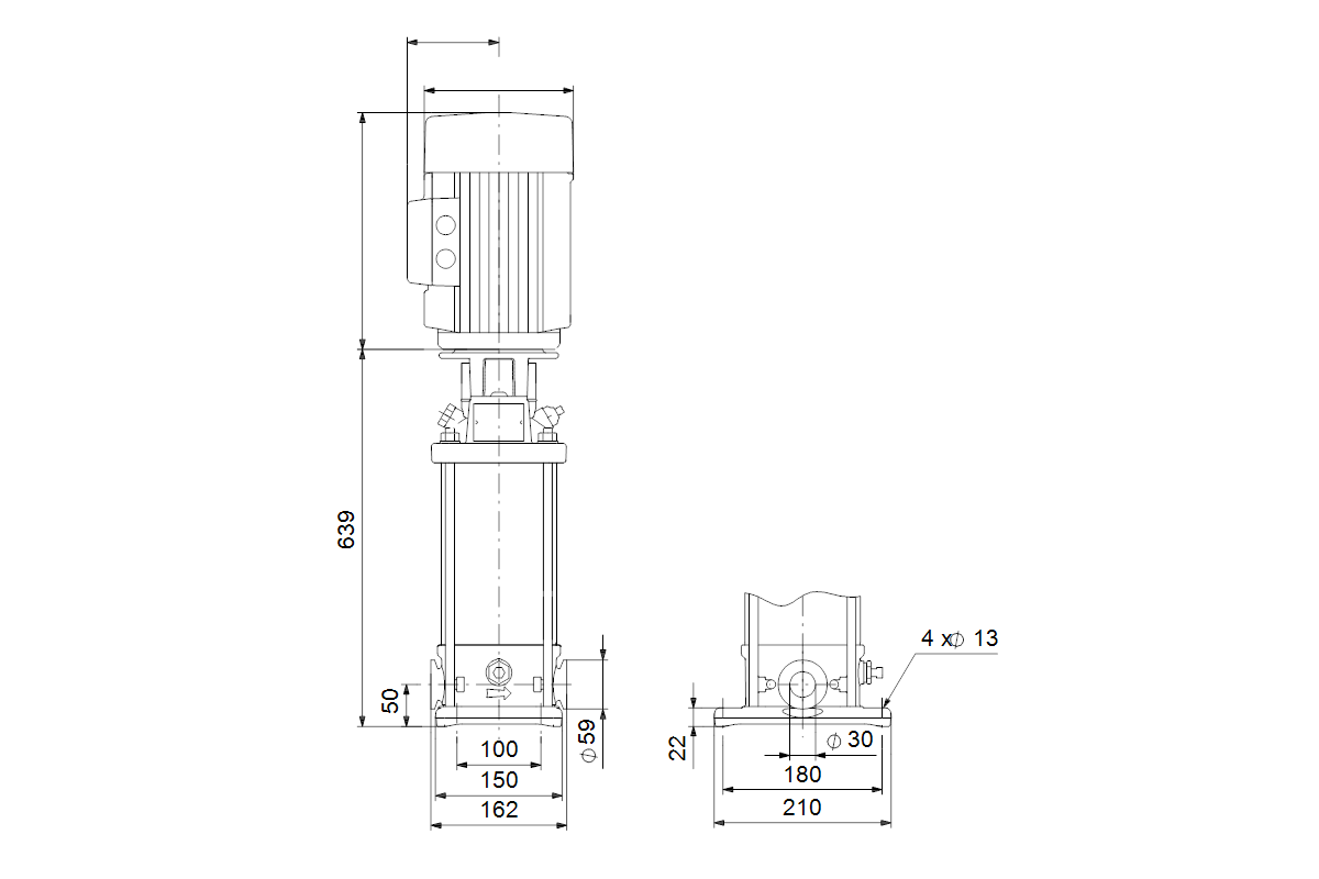 GRUNDFOS Vertikale Kreiselpumpe CRN3-23 A-CA-A-V-HQQV 3x400D 50HZ