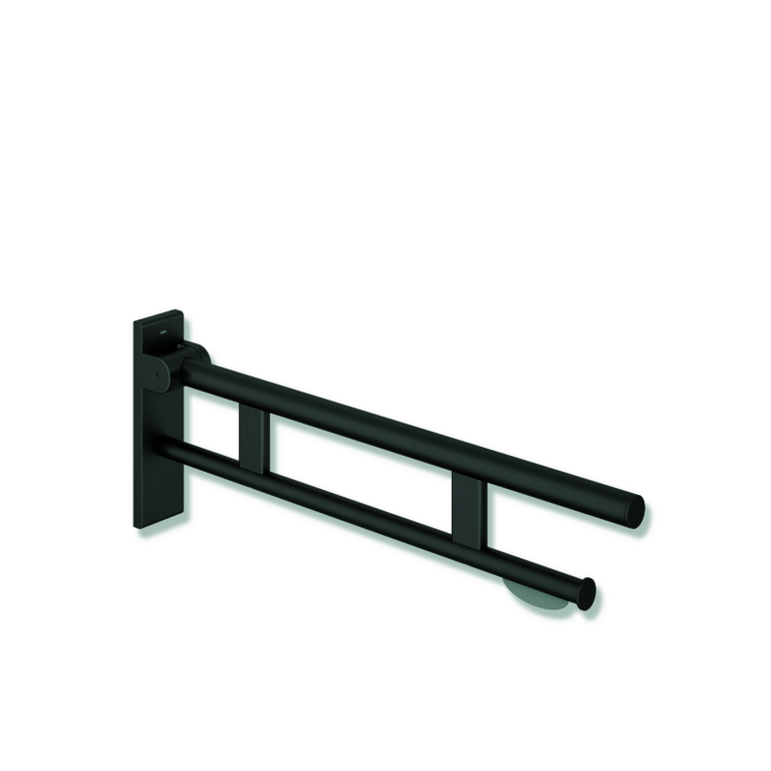 HEWI SK-Griff Duo (B), PRH, L:700, pulverbeschichtet dgrau tiefmatt