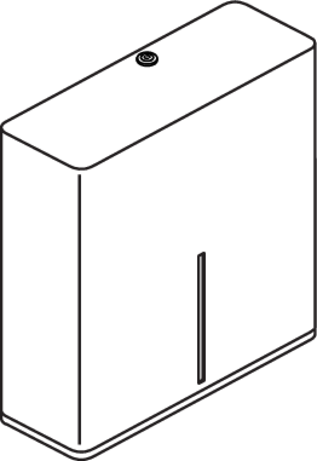 HEWI WC-Großrollenhalter Ser 805, Edelstahl, f. 1 WC-Großrolle reinweiß