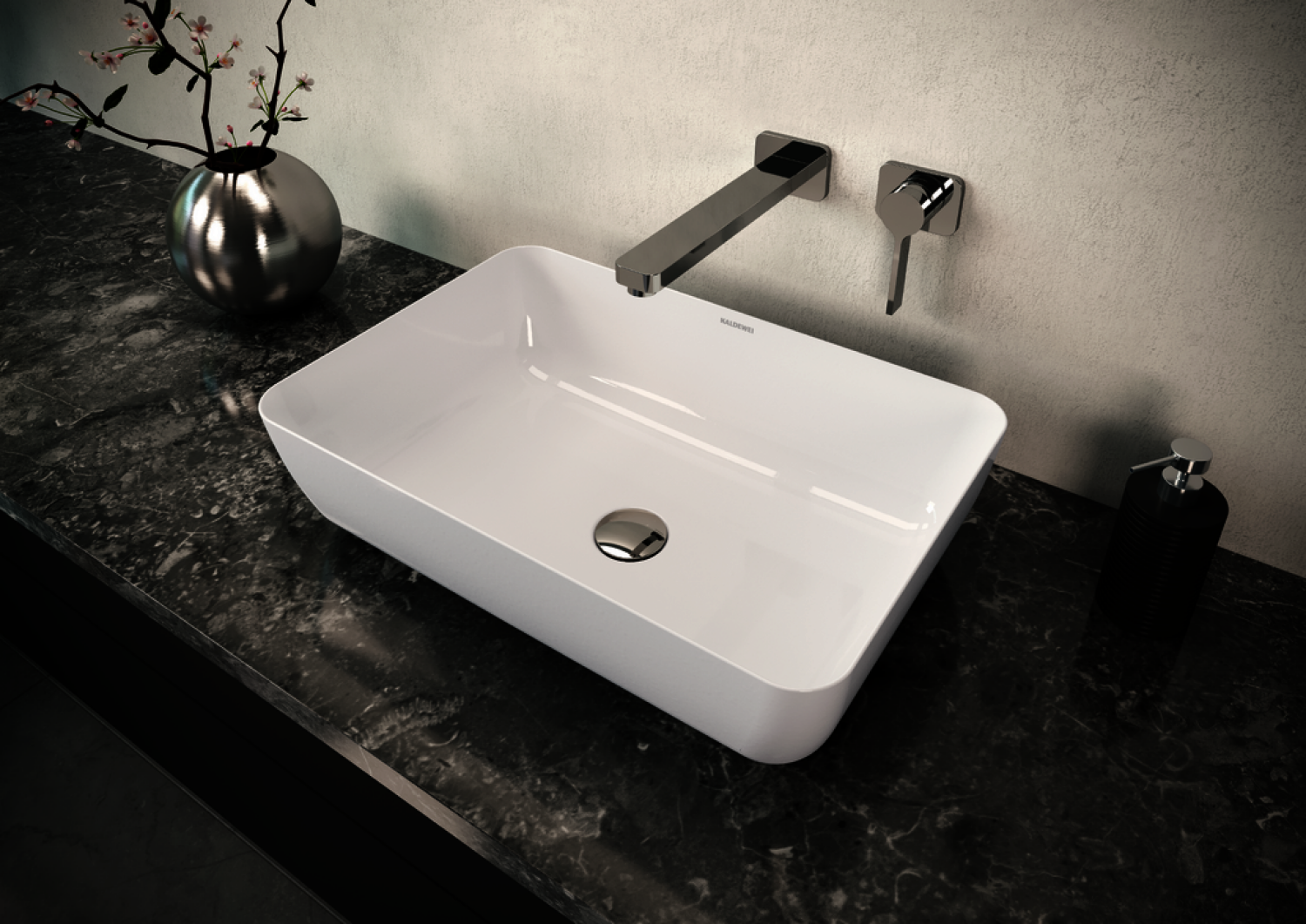 KA WB CAYONO Waschtisch-Schale Mod.3188, 520x355mm,alpinweiß,Perl-Effekt,oÜL