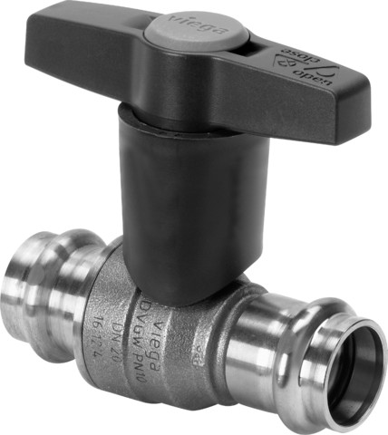 Viega Kugelhahn mit SC Easytop 2275CO in 35mm Siliziumbronze