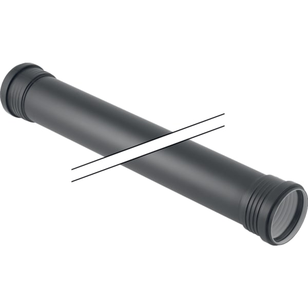Geberit Silent-PP Rohr mit zwei Muffen d125x4,2 L:100cm