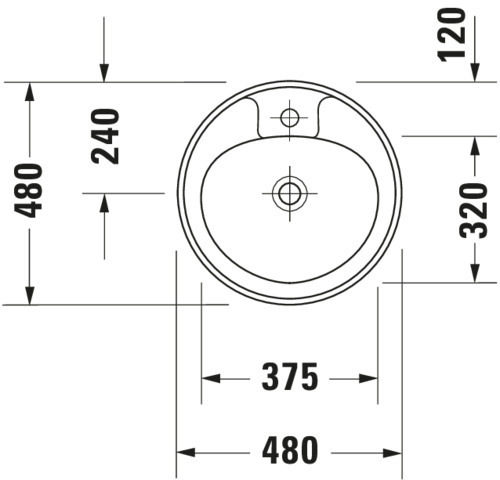 DU EBWT Design Classics Manua 480 mm EB m.ÜL, m.HLB, 1 HL, weiß