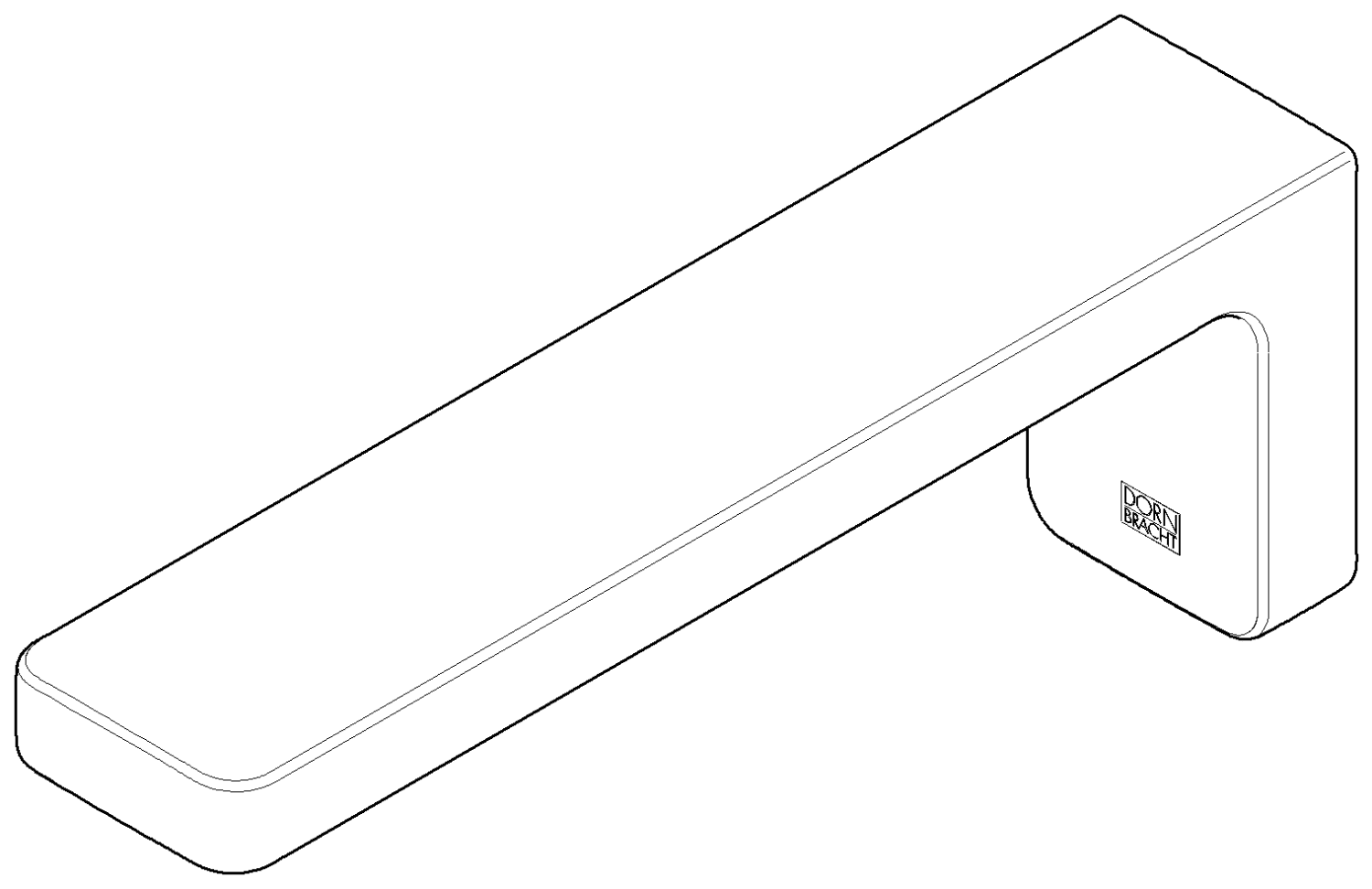 DO Auslauf ERSATZTEILE 09117109010 48 x 79,5 x 223,5 mm Chrom