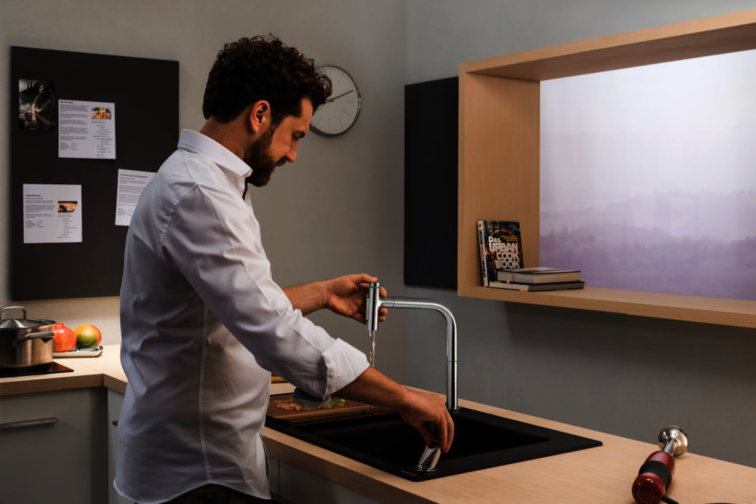 Hansgrohe 2-Loch SPTM 200 Metris Select M71 Ausziehbrause 2jet sBox edelstahl-optik