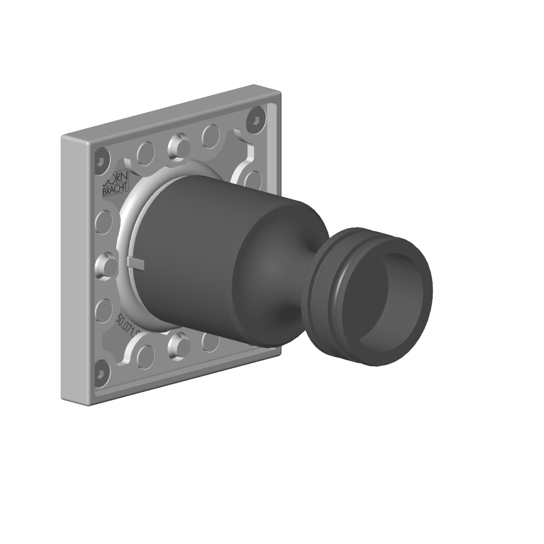 Dornbracht Bedienelement ERSATZTEILE 04279802605  60 x 60 x 72 mm Dark Platinum gebürstet