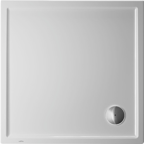 DU Starck Slimline Duschwanne, Quadratisch, 800x800x45 mm, Weiß, Sanitä