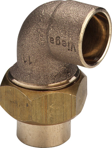 Viega Winkelverschraubung 94096 konischdichtend in 15mm Rotguss Viega Winkelverschraubung 94096 konischdichtend in 15mm Rotguss