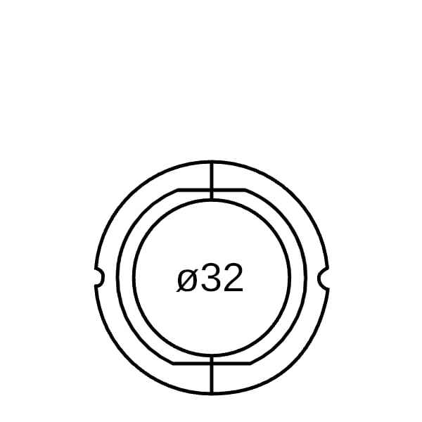 Geberit Rohrschelleneinlegeschale d32