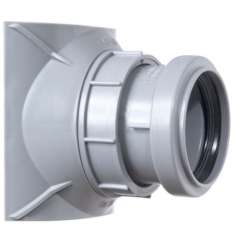 airfit Schraubabzweig DN 90/50 grau , Z-42.1-603