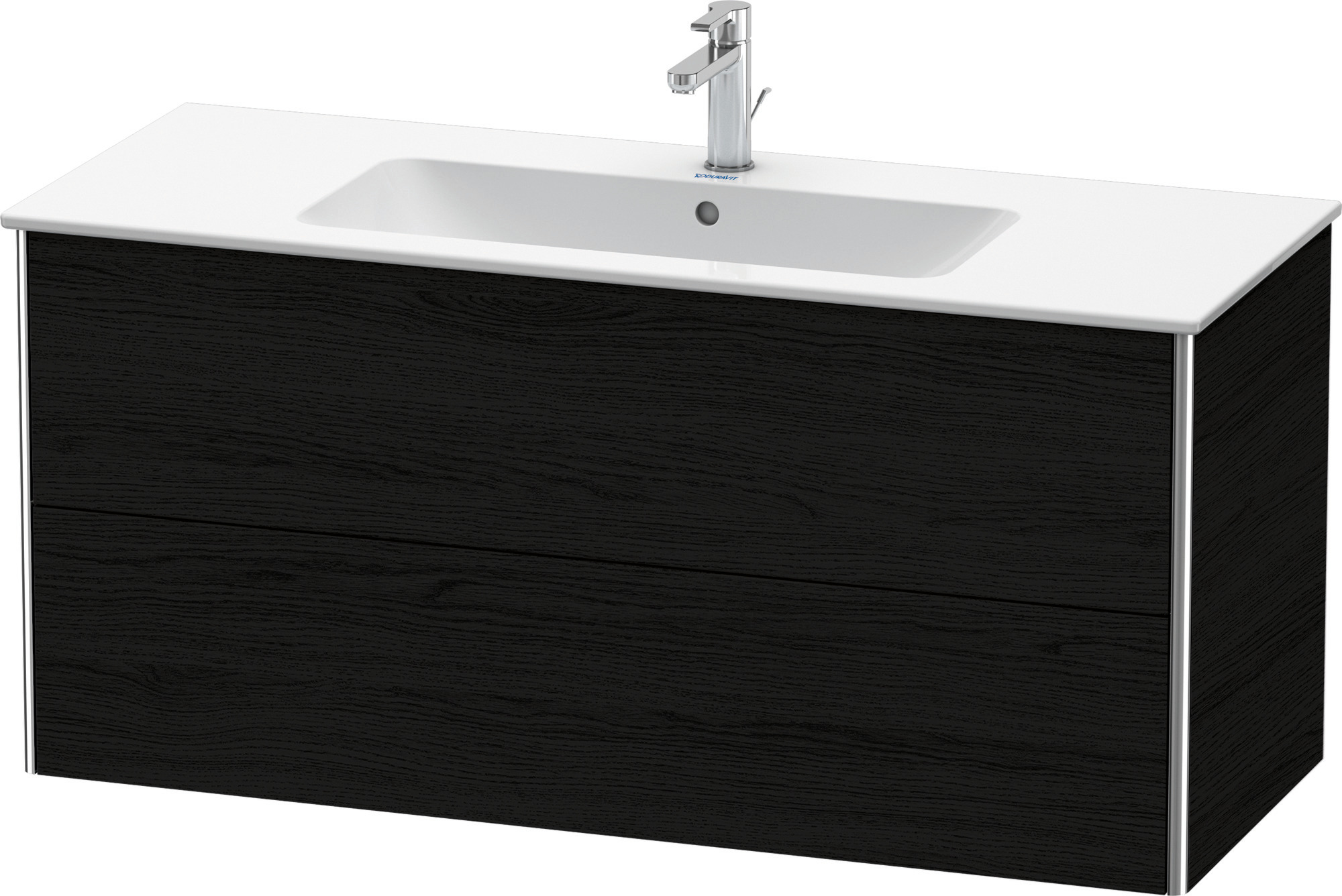 Duravit WT-Unterbau XSquare, 2 Schubkästen 560x1210x478mm, Eiche Schwarz